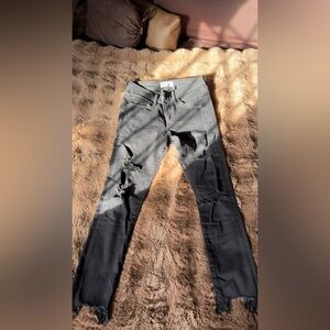 Abercrombie & Fitch Gray Super Skinny Jeans